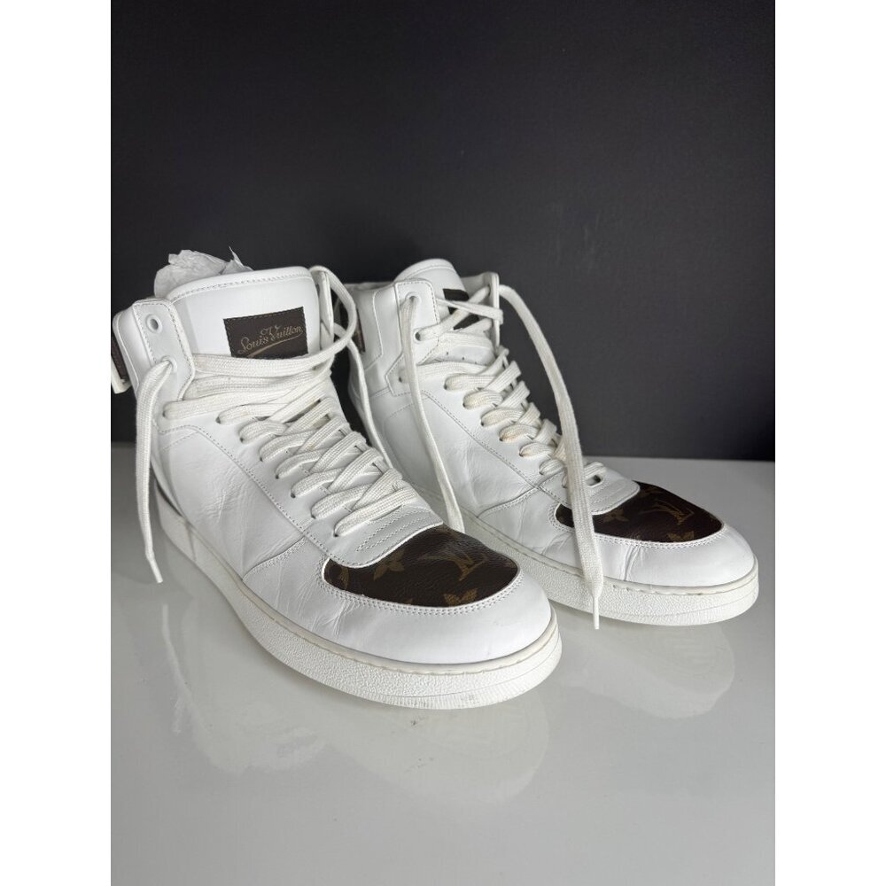 Louis Vuitton Rivoli High Top Monogram Sneaker Boot Signature Men's Men's LV 9 U - Picture 8 of 16